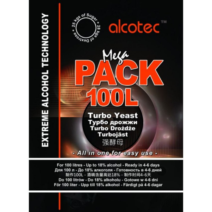 Дрожжи спиртовые Alcotec Mega Pack Turbo 100 L в Набережных Челнах