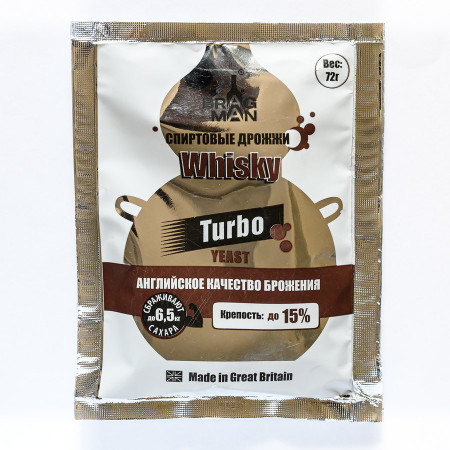 Turbo yeast alcohol BragMan "Whisky TURBO" (72 gr) в Набережных Челнах