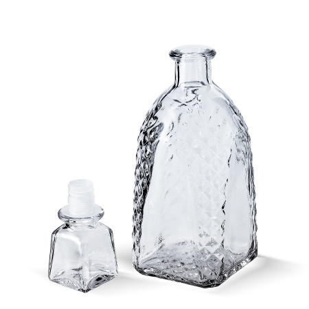Бутылка (штоф) "Арка" стеклянная 0,5 литра с пробкой  в Набережных Челнах